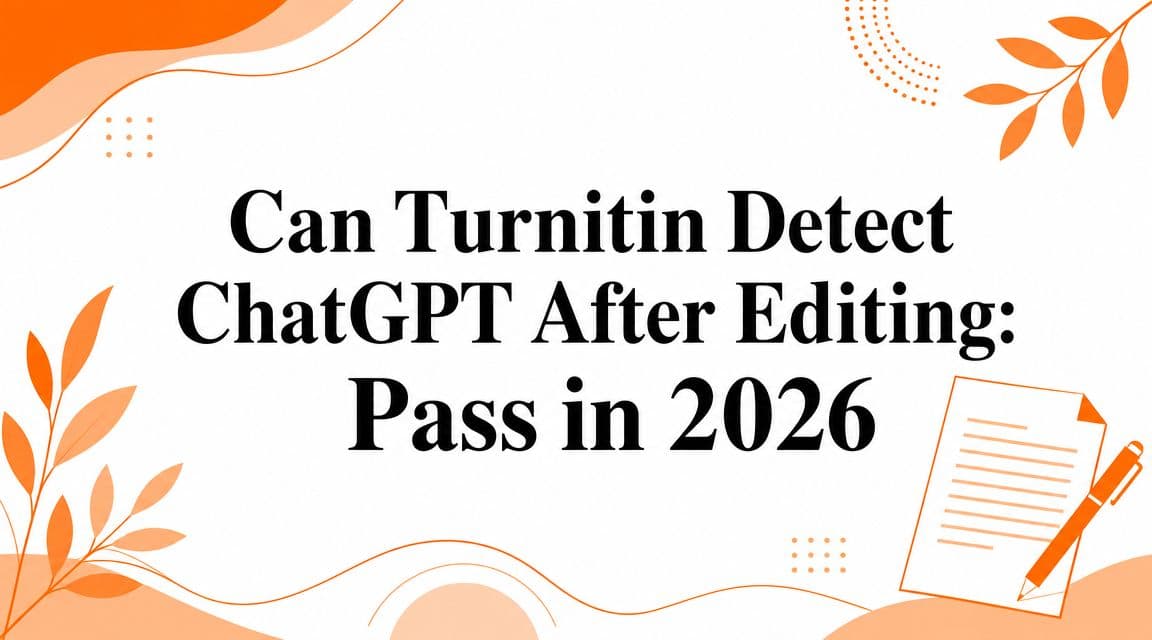 Can Turnitin Detect ChatGPT After Editing: Pass in 2026