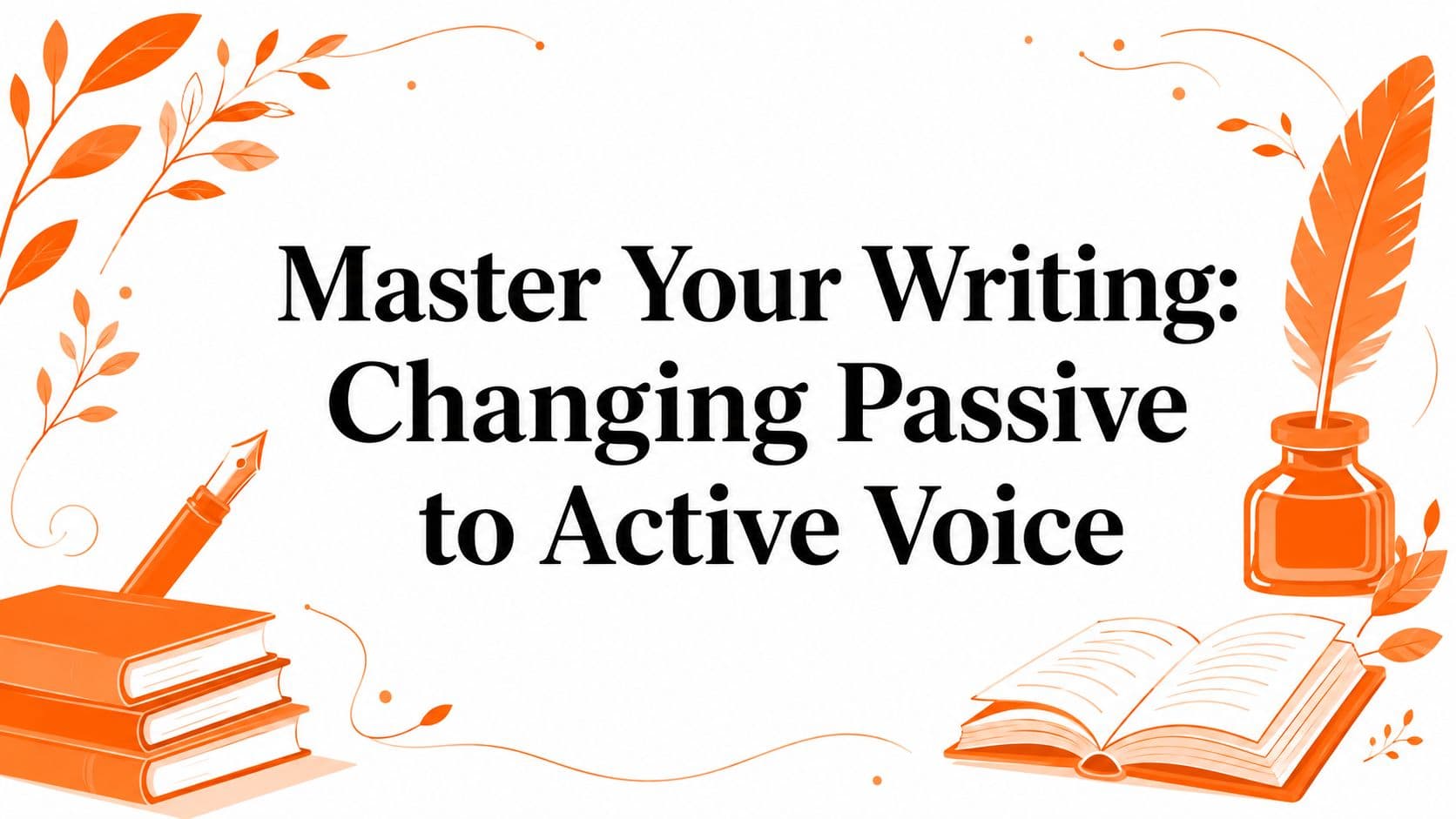 Master Your Writing: Changing Passive to Active Voice