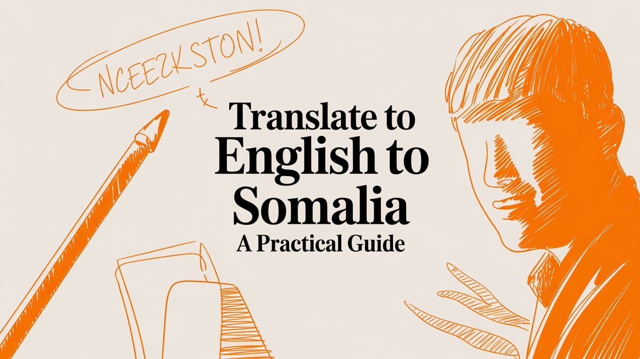 Translate English to Somali: A Practical Guide
