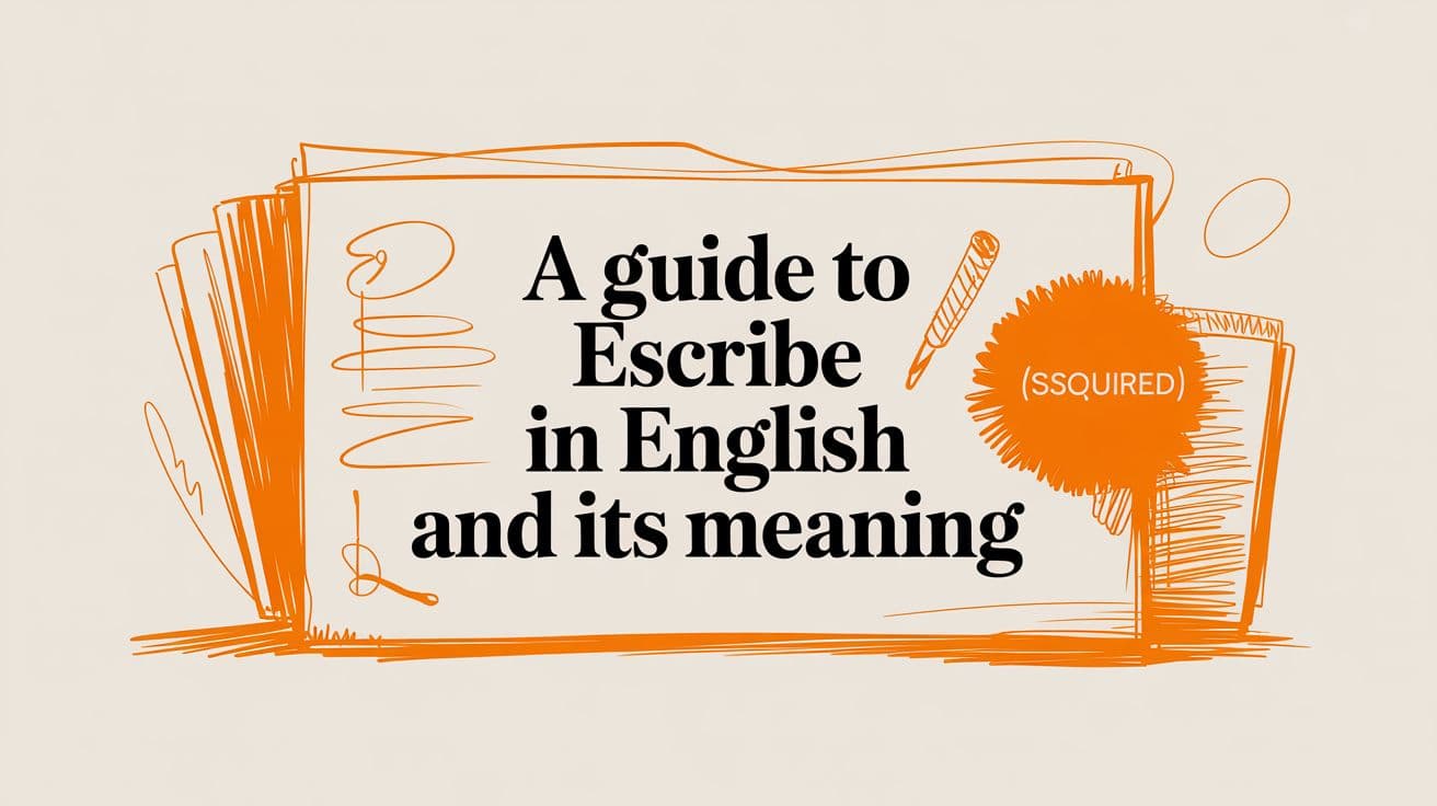 A Guide to Using "Escribe" in English and Spanish