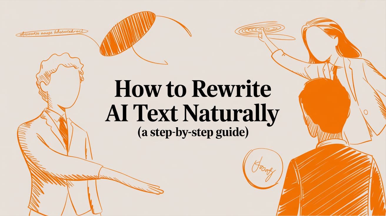 How to Rewrite AI Text Naturally (A Step-by-Step Guide)