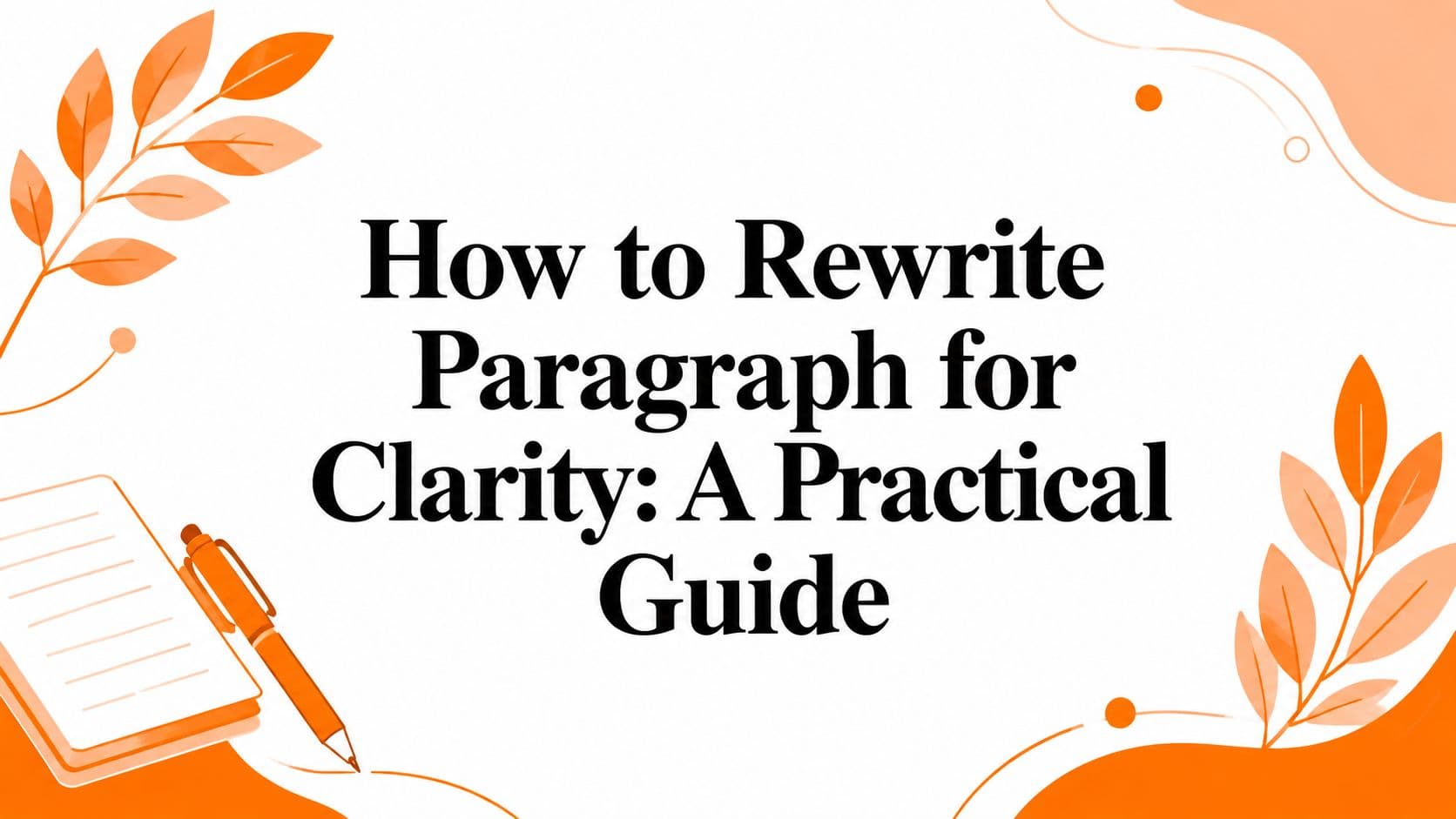 How to Rewrite Paragraph for Clarity: A Practical Guide