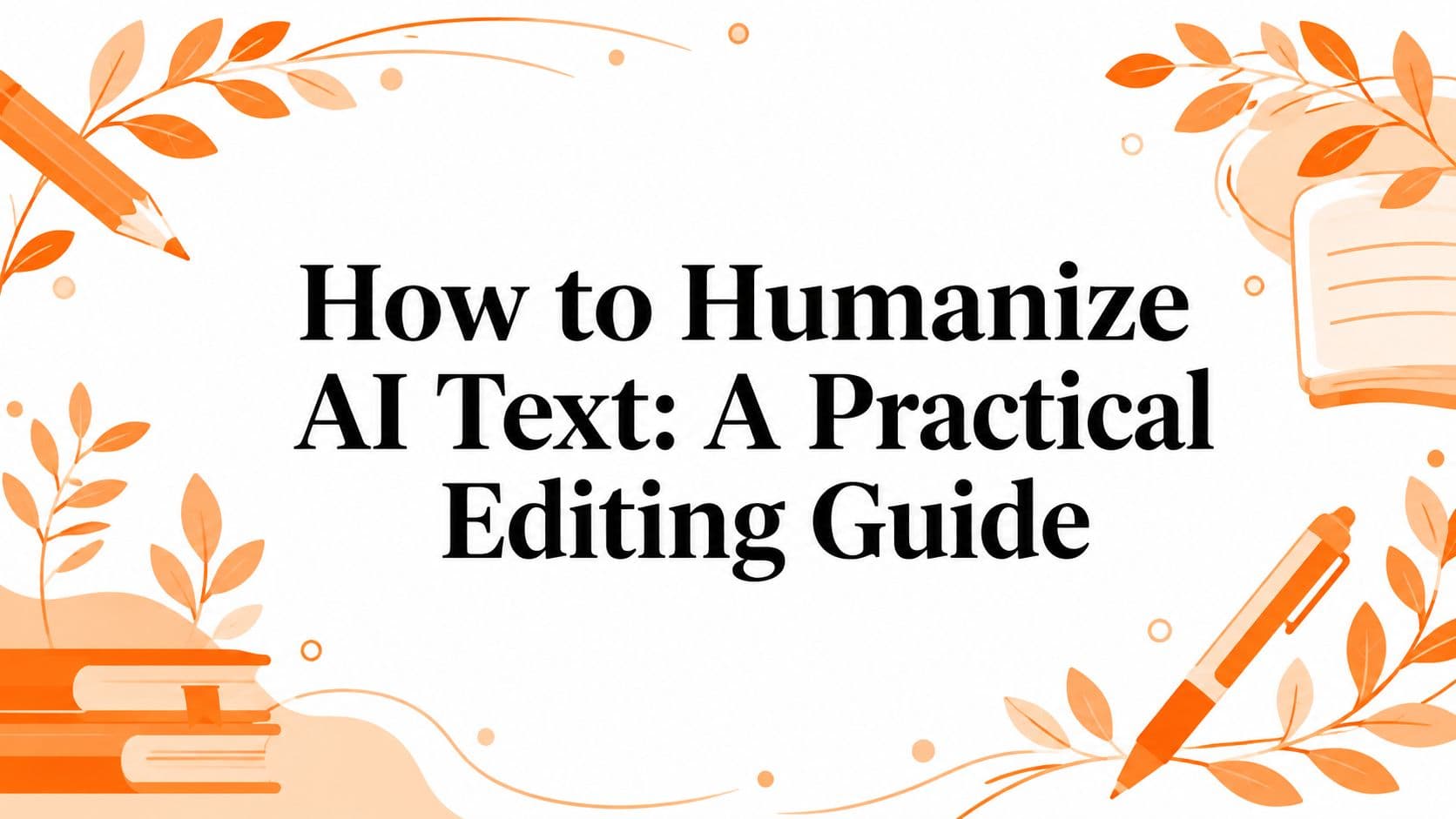 How to Humanize AI Text: A Practical Editing Guide