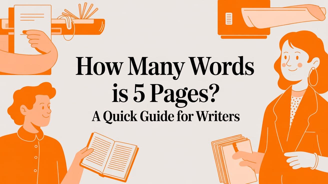 How Many Words Is 5 Pages? A Quick Guide for Writers