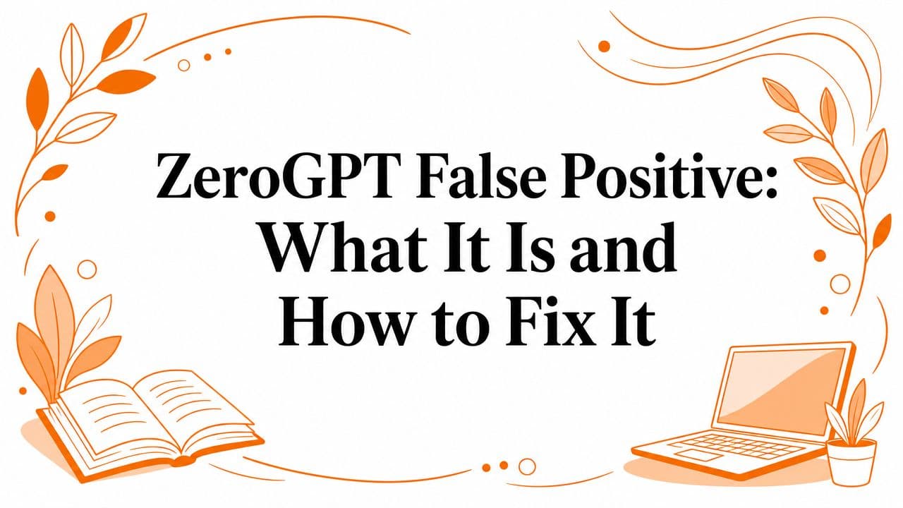 ZeroGPT False Positive: What It Is and How to Fix It