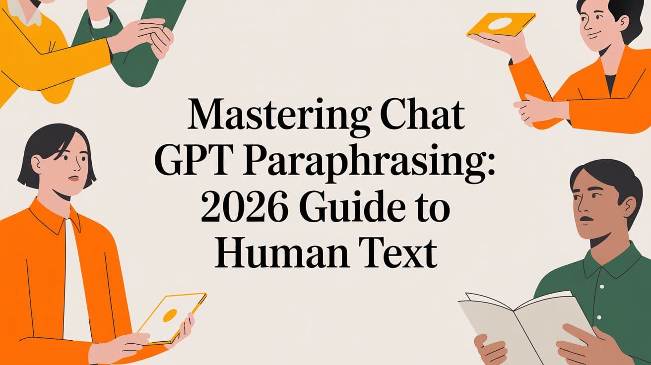 Mastering Chat GPT Paraphrasing: 2026 Guide to Human Text