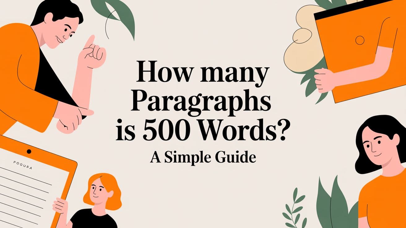 How Many Paragraphs Is 500 Words? A Simple Guide