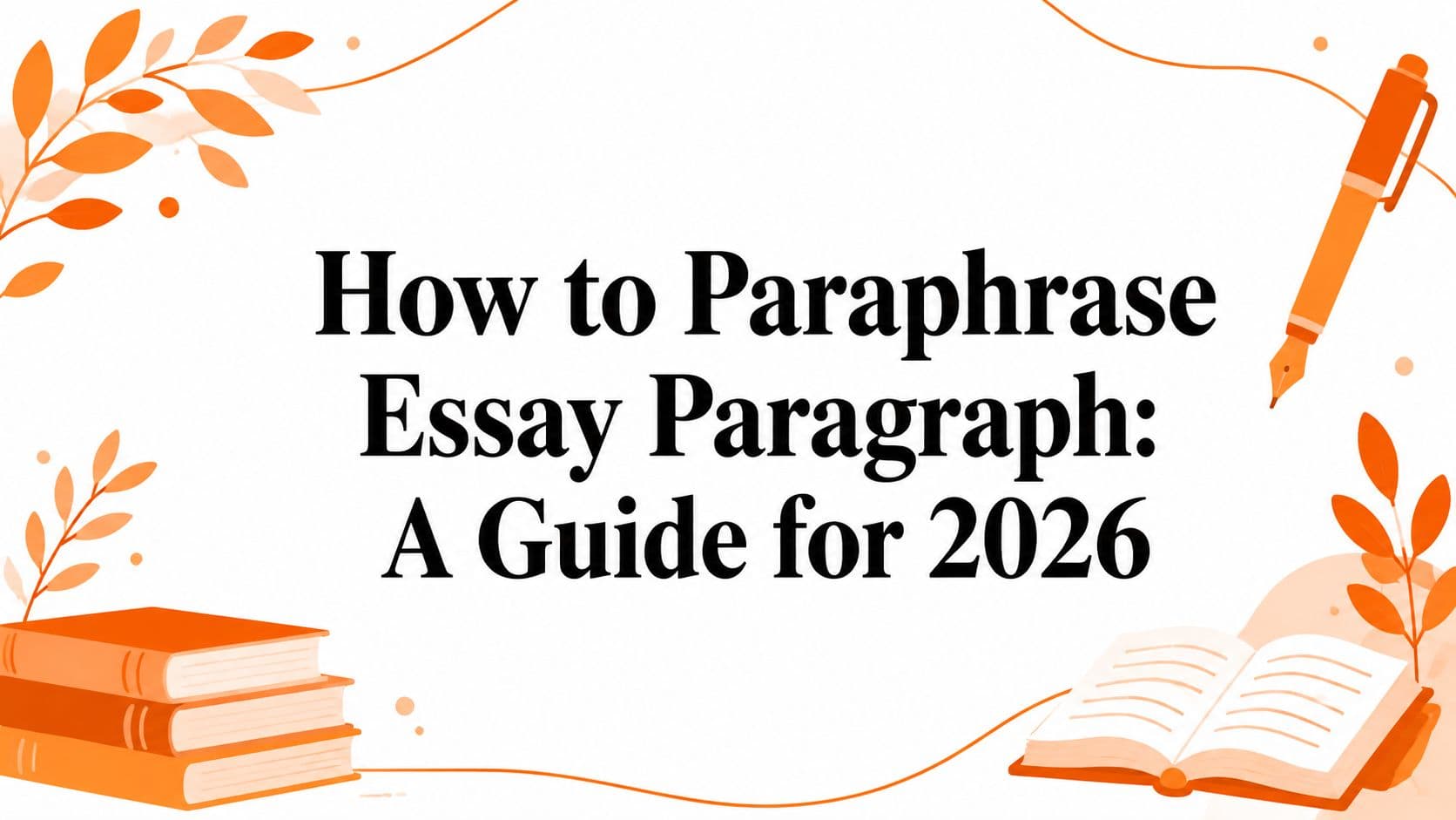 How to Paraphrase Essay Paragraph: A Guide for 2026