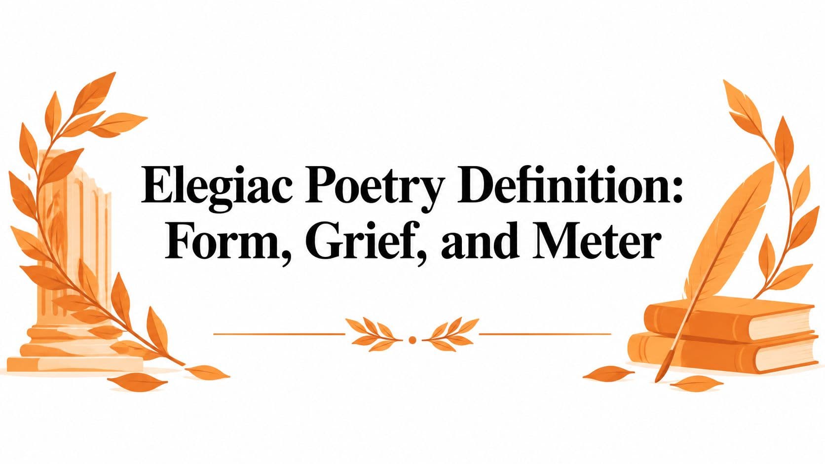 Elegiac Poetry Definition: Form, Grief, and Meter